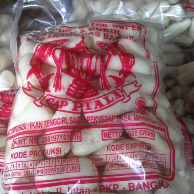 

Kerupuk getas tenggiri cap piala panjang 500 gram