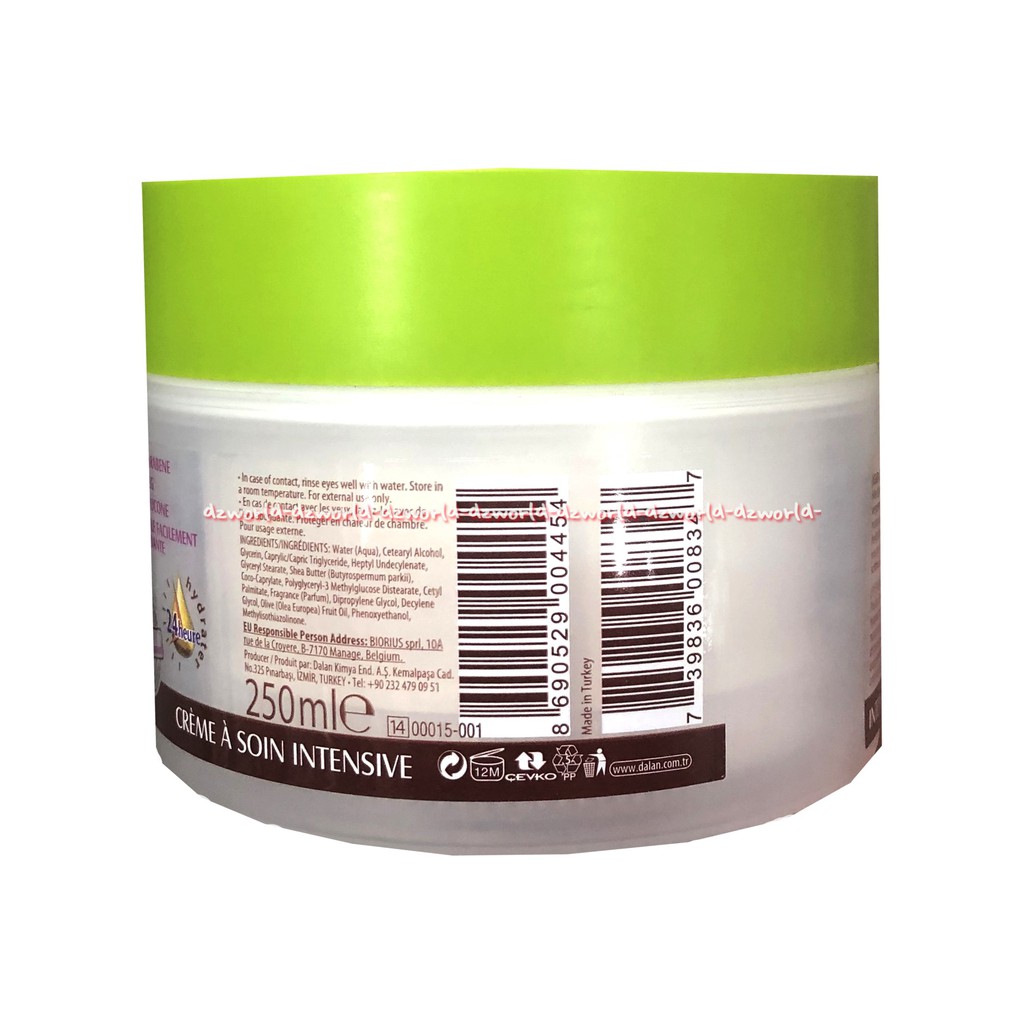 Dalan D'Olive A Huile D'Olie Enriie Au Berurree Creme Intensie 250ml Dalan d'Olive Body Butter