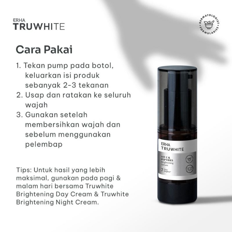 Erha truwhite serum VIT C/Serum pencerah wajah/Serum penghilang Flek