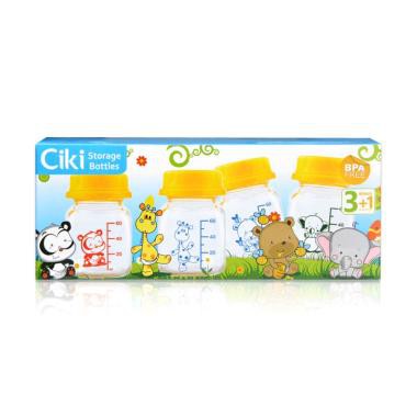 CIKI - STORAGE BOTTLE 60 Ml ISI 4 PCS / BOTOL ASI / FREE KANTONG ASI