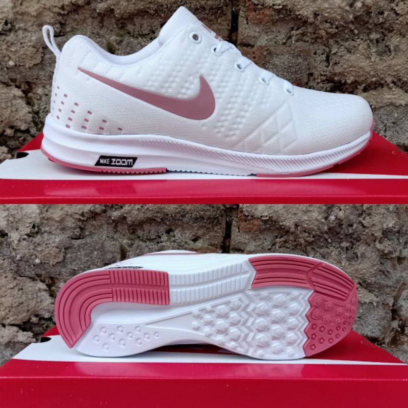 NEW Sepatu Nike Zoom Pegasus Wanita Peach Olahraga Joging Senam Zumba Aerobik Fitness import murah