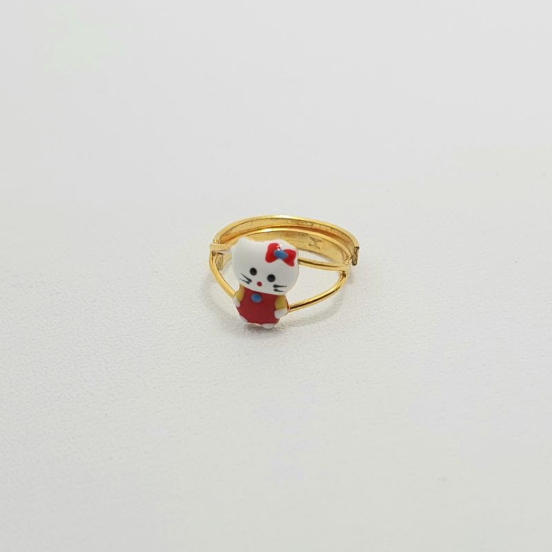 Cincin Anak Emas Muda Gambar Hello Kitty 1/2 Gram