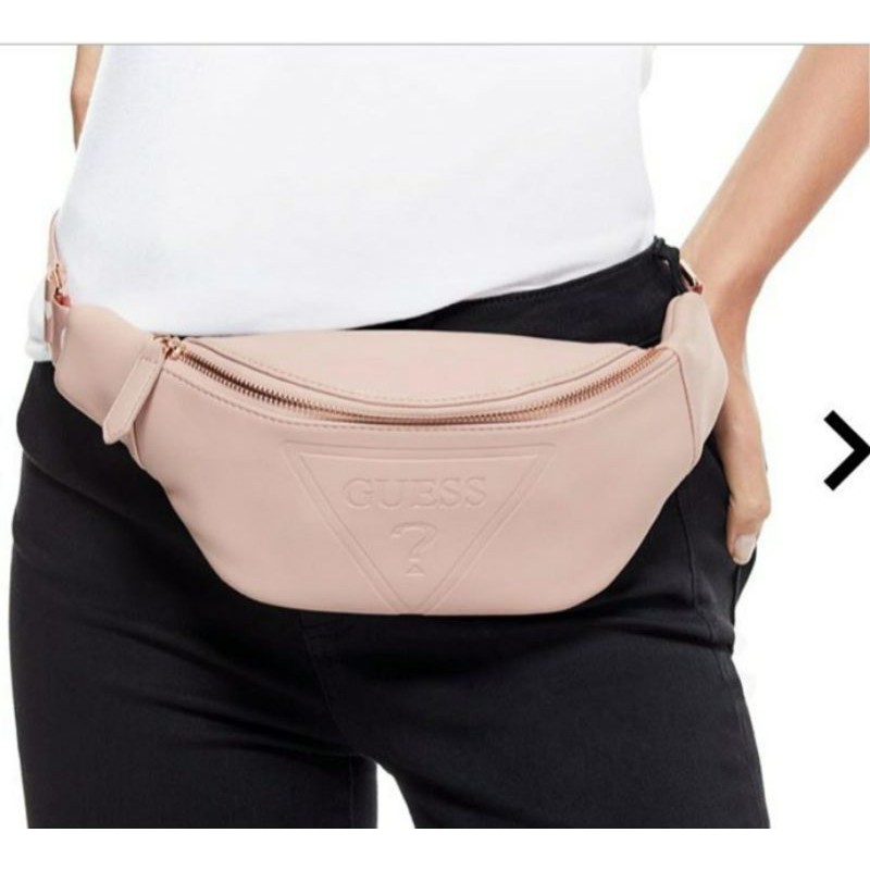 guess waist bag pink