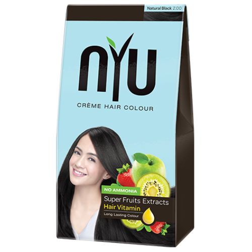 Nyu Crème Hair Color Natural Black 2.00