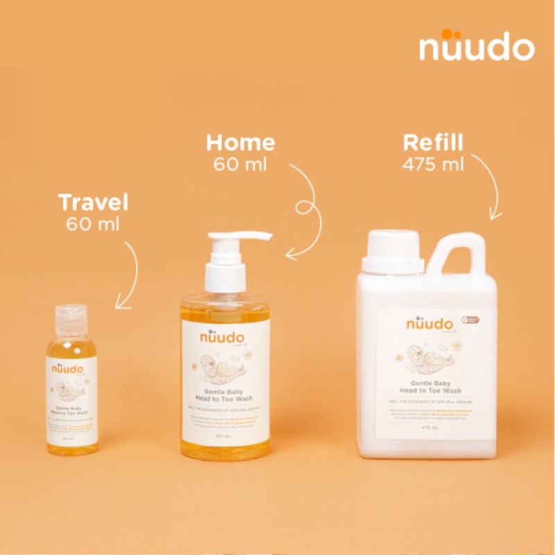 Nuudo Bubbly Kids / Gently Baby 250ml / 475ml - Sabun Mandi Anak Bayi 250ml / 475 ml