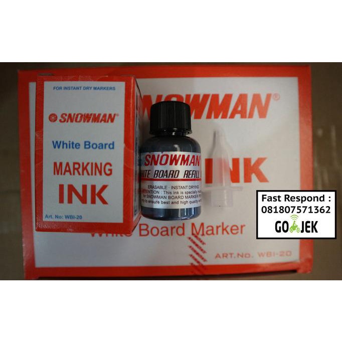 

Office & Stationery | Alat Tulis | Tinta Spidol Whiteboard Snowman Bg-12 Ecer Lusinan | Best Seller