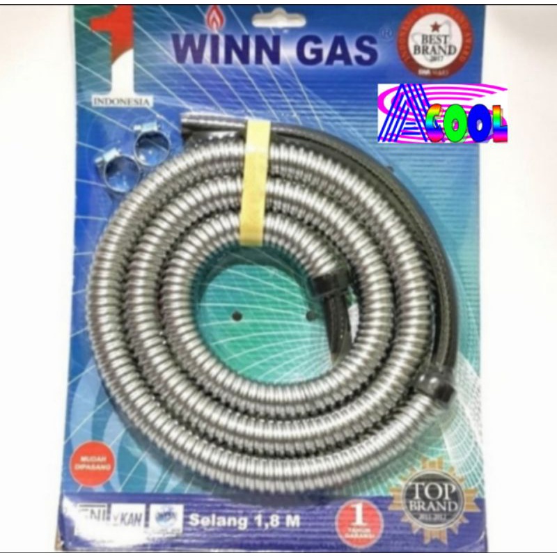 Winn Gas Selang Metal Flexible Pengaman Selang Gas LPG Anti Tikus