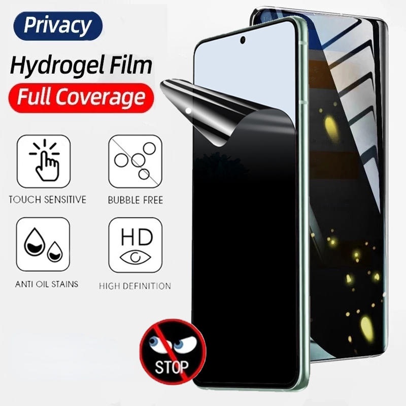 3pcs Film Hidrogel Privasi Untuk Oneplus Nord CE N100 N20 3 2 2T Lite 5G Pelindung Layar Anti Spy Untuk Oneplus 11R 11 10T 10R 9R 8T 8 Pro Plus 5G UW Ace Racing