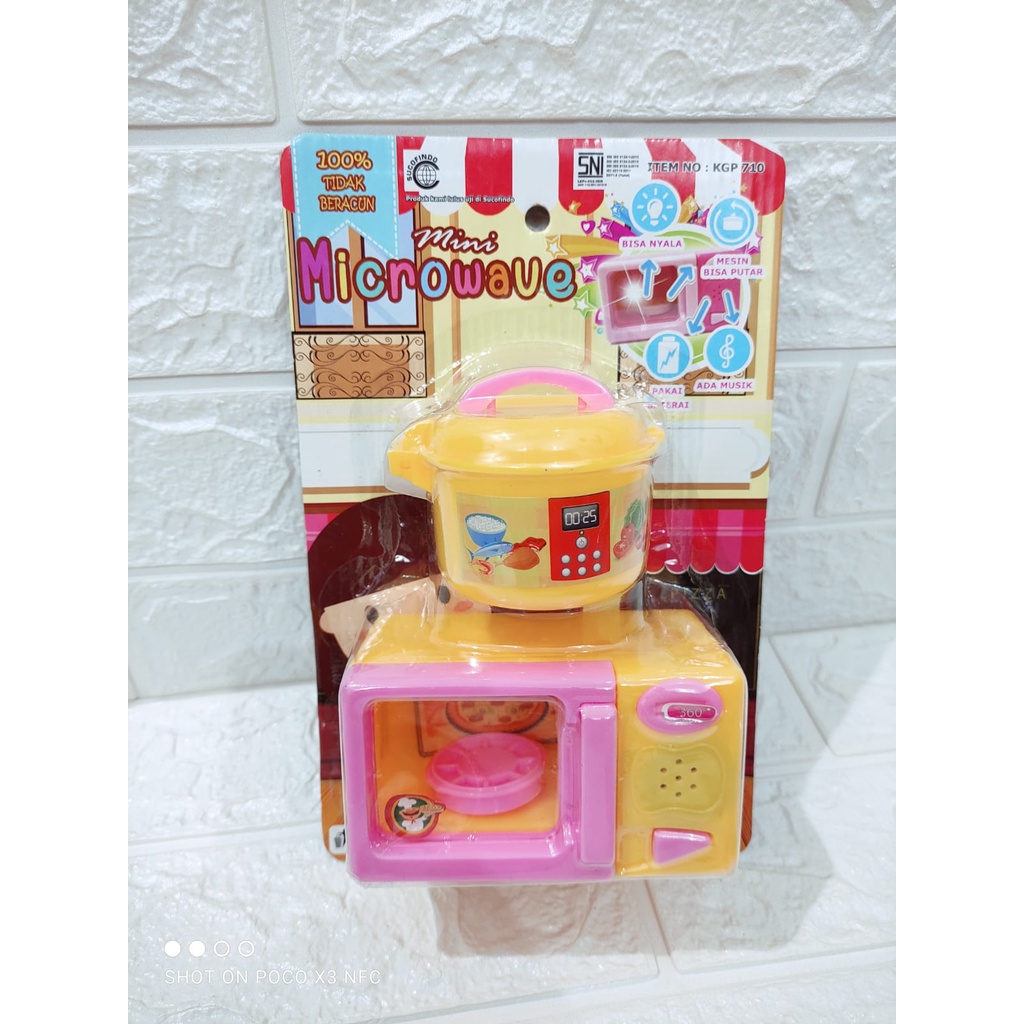 MAINAN ANAK MICROWAVE SET TERMURAH/MAINAN ALAT MASAK MASAKAN TERLARIS KGP710