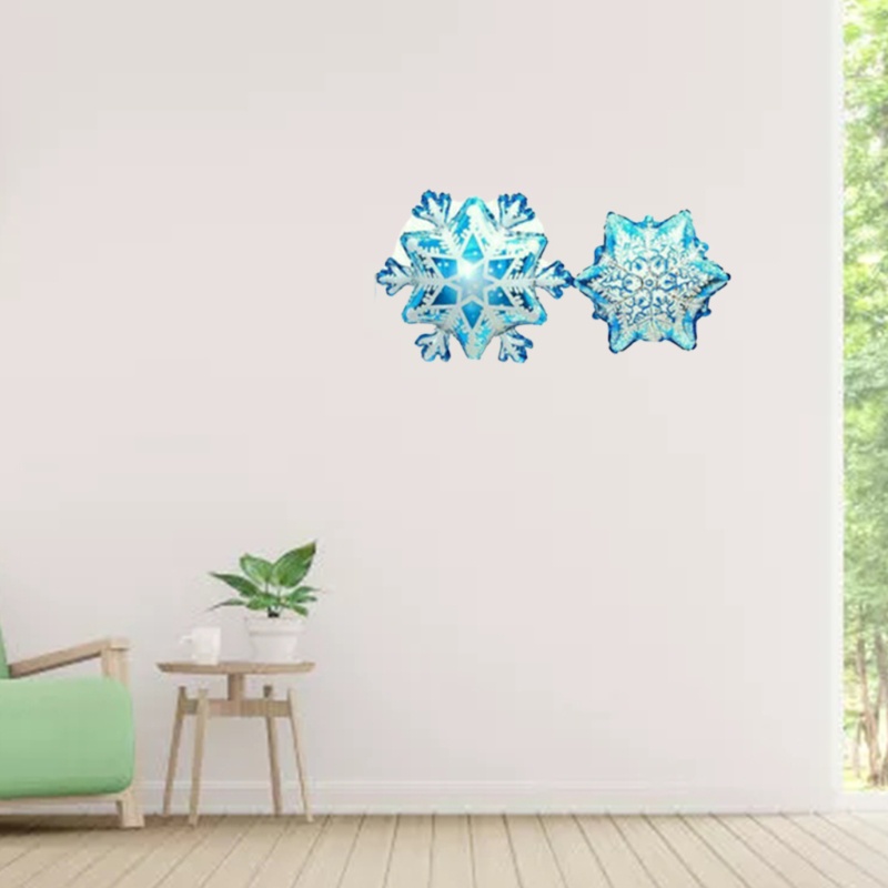 Set Balon Tema Natal Bentuk Kepingan Salju Untuk Pesta Ulang Tahun