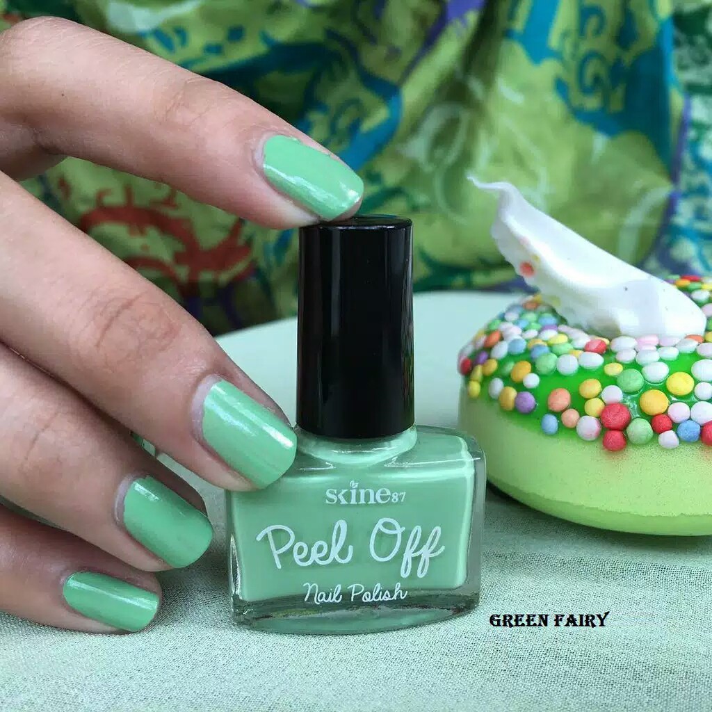 Kutek Halal Kutek Muslimah skine87 Green Fairy peel off Kutek Halal Kutek Muslimah skine87 Green Fairy peel off