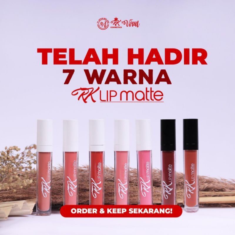 RK GLOW Lipcream RK kosmetik Ori 100% Asli Aman Sudah BPOM - LIP CREAM Viral