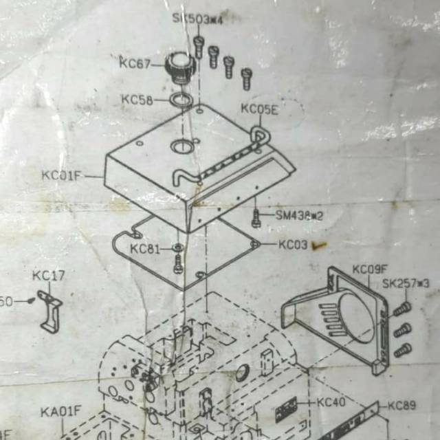 KC67 + KC58 Kaca Oil dan Seal 747A / 700F