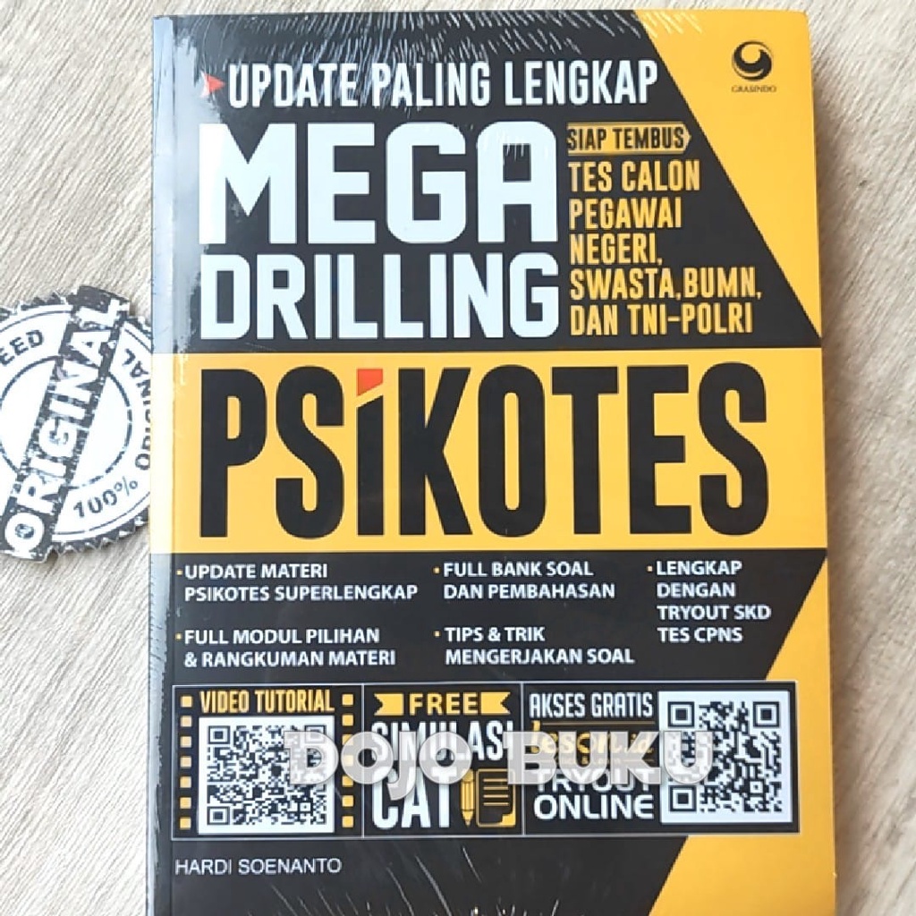 Buku Update Paling Lengkap Mega Drilling Psikotes by Hardi Soenanto