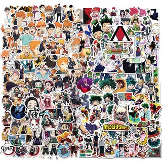 Image of thu nhỏ 50pcs Stiker Anime One Piece Naruto Haikyuu Demon Slayer Hunter X Hunter Dragon Ball Untuk Koper Laptop Skateboard #0