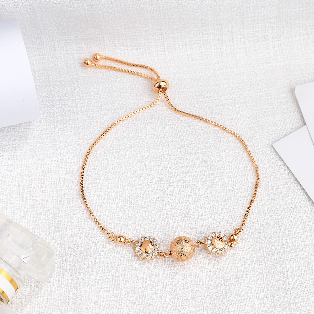 ✅COD gelang wanita korea mewah rose gold gelang korea titanium aksesoris wanita gelang D403