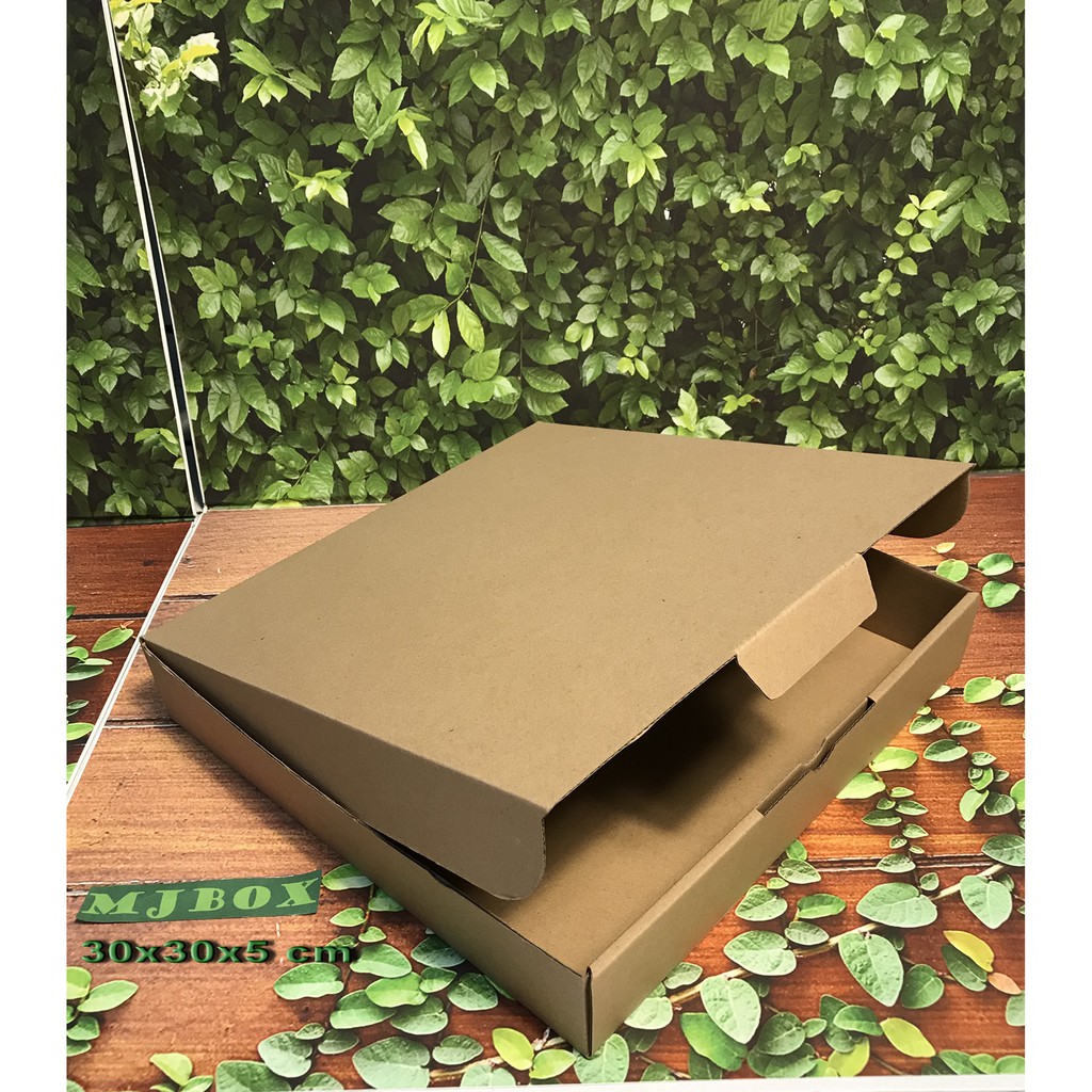 

Kardus Uk. 30x30x5 cm......Die cut untuk packing aksesoris dll, model box pizza