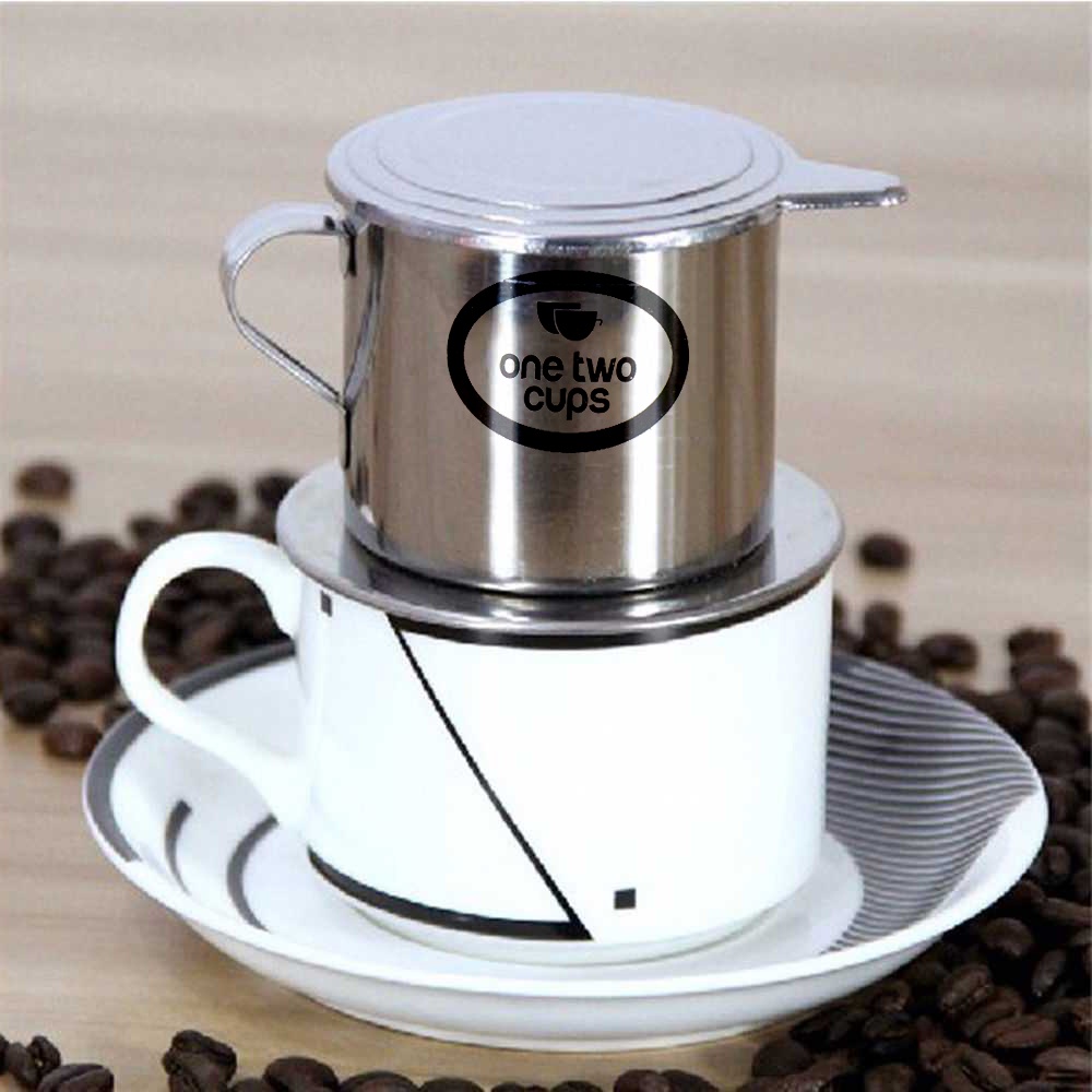 One Two Cups Filter Saring Kopi Coffee Drip Pot Stainless Steel 100ml - LC1