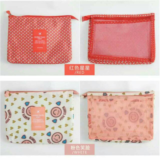 Tas Kosmetik Cosmetic Pouch Toiletry Travel Organizer Bag Doky