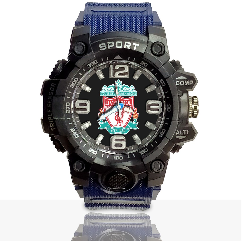 Jam Tangan Custom LIVERPOOL Ruber- Water Resistant