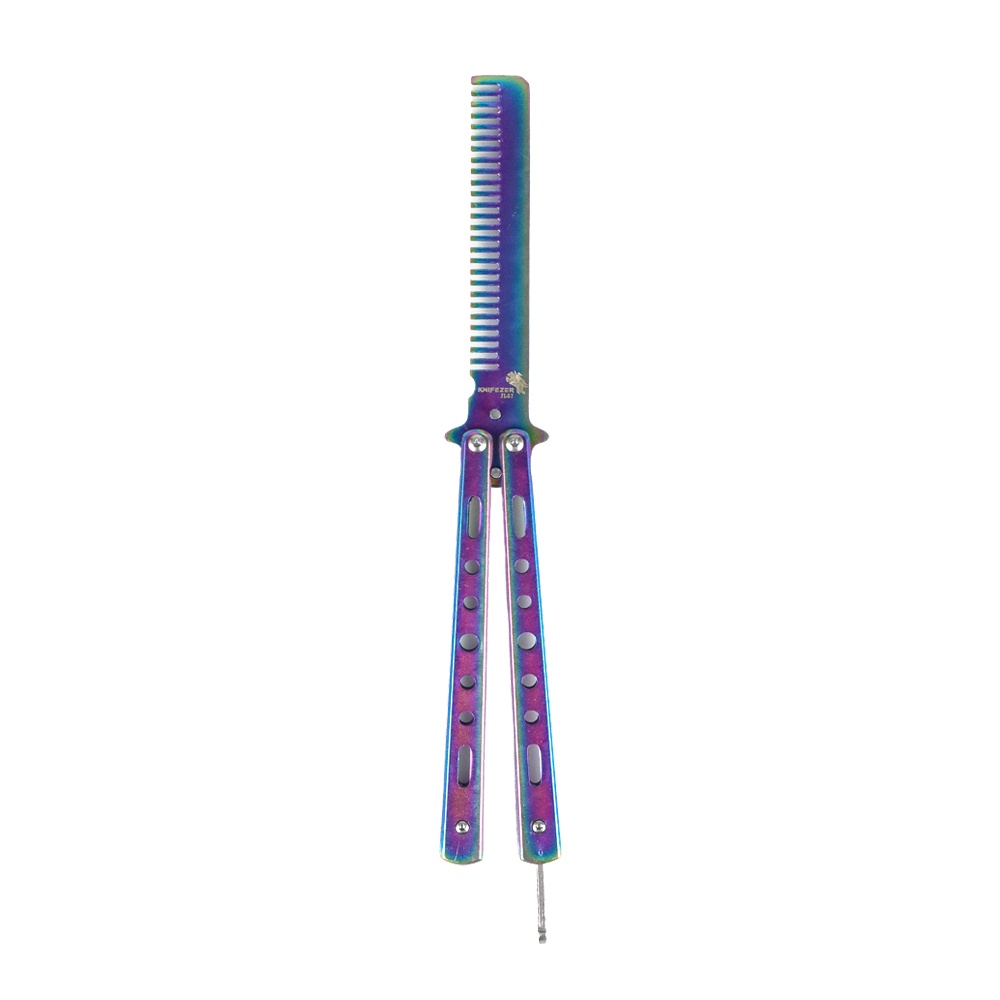 KNIFEZER Sisir Besi Butterfly Training - JL07 - Multi-Color