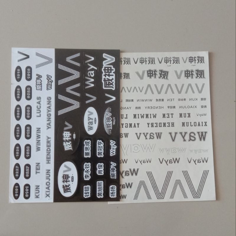 wayv tattoo sticker take off only official
