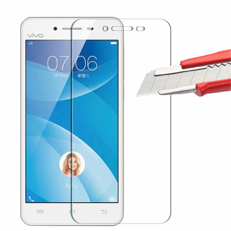 Pelindung Layar Tempered Glass HD Untuk Vivo V3 V5 Y31 Y33 Y35 Y51 Y55 Y75 Y66 Y67 Max Plus