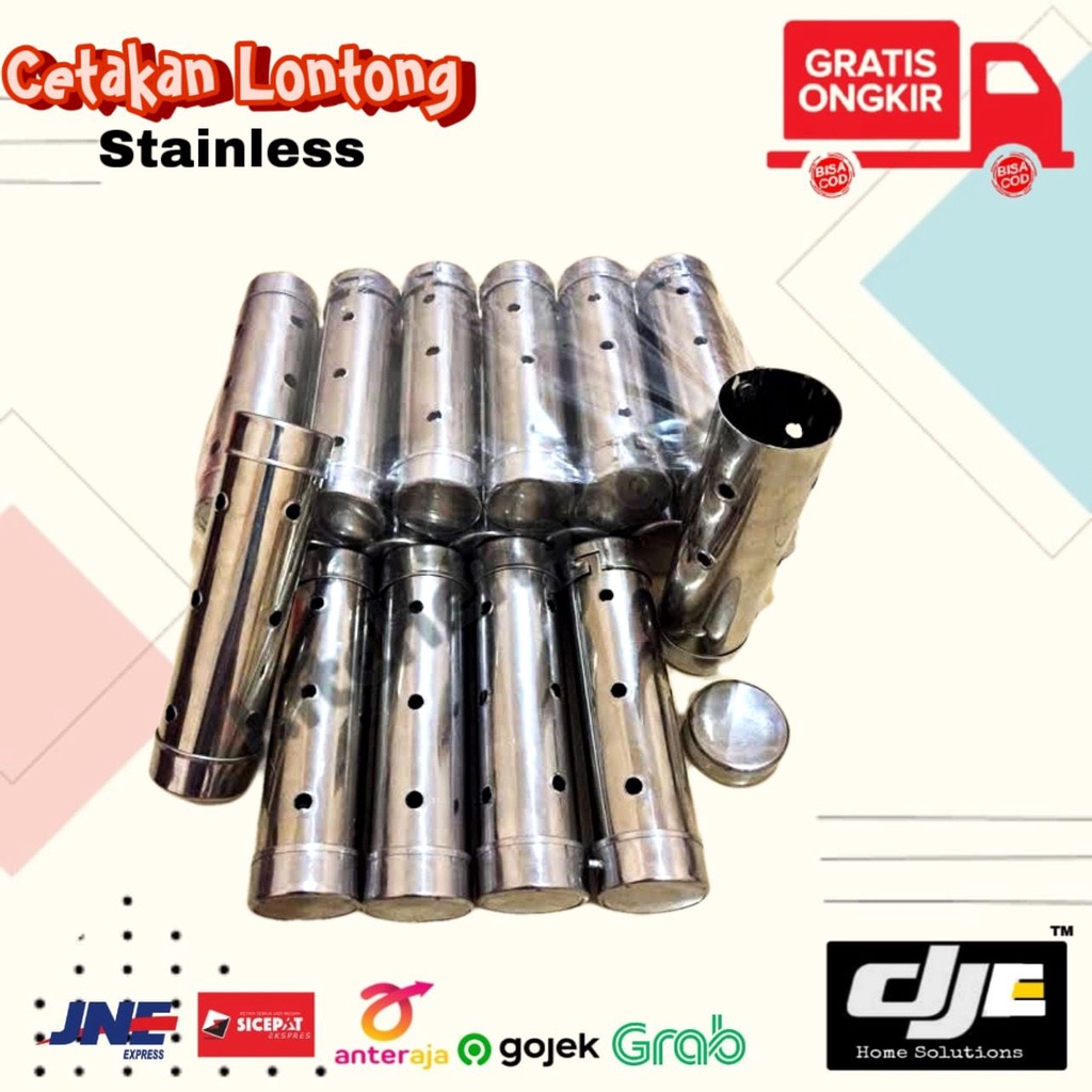 Cetakan Lontong dan kue Lupis stainless steel 4x15cm