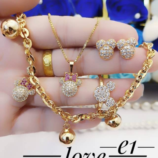 Xuping set perhiasan dewasa lapis emas 24k 0802