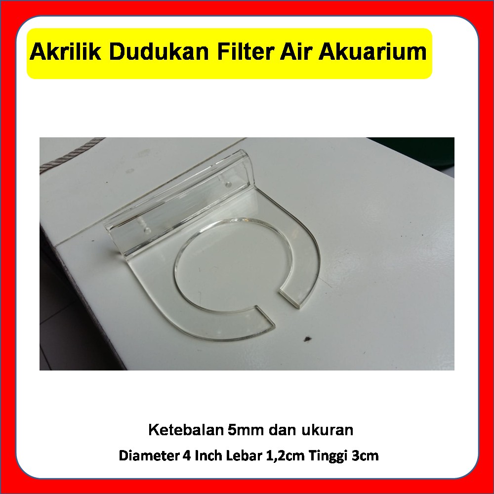 Akrilik Dudukan Filter Air Akuarium