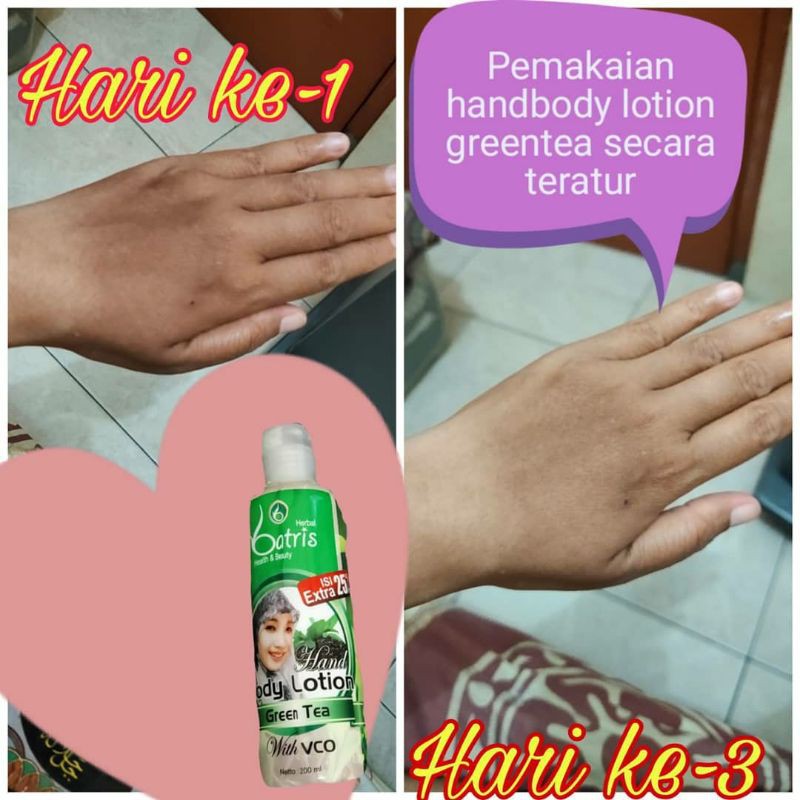 LOTION PENCERAH KULIT! HANDBODY LOTION GREENTEA BATRISYIA PENCERAH PELEMBAB TIDAK LENGKET HARUM