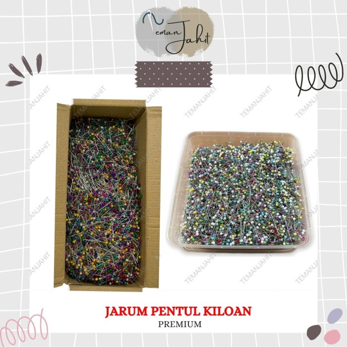 Sequins Jarum Pentul Kiloan Premium - Softy Crown