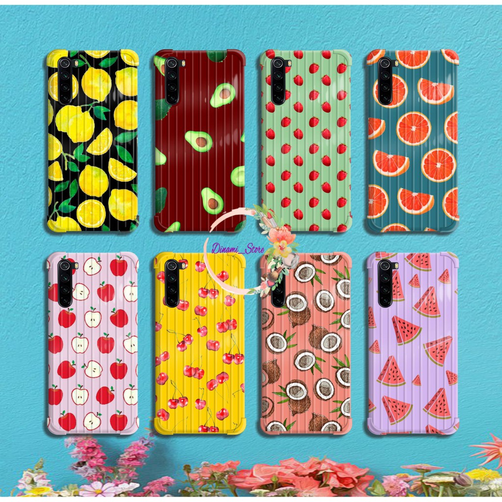 softcase Fruits pattern  Realme C1 C2 C3 U1 2 2 Pro 3 Pro 5 5i 5s Pro 6 Pro X Xt C11 C12 C15 DST1521