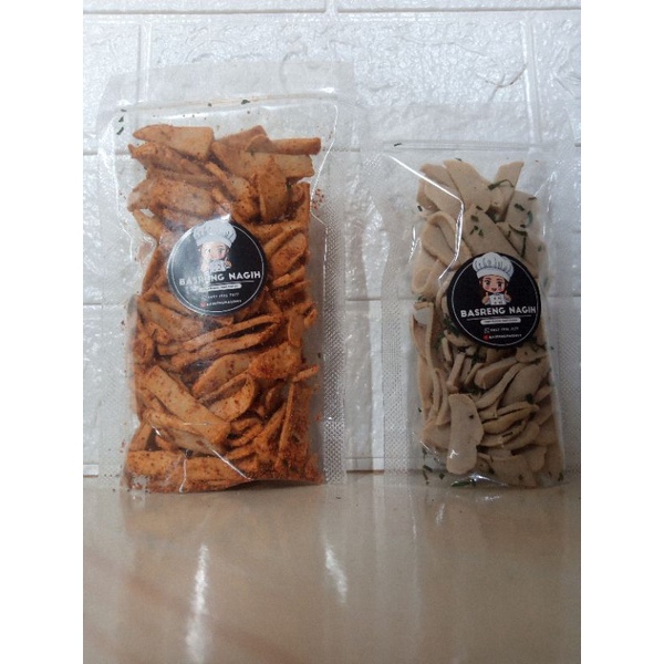 

Basreng kriuk daun jeruk rasa original/pedas 110 gr