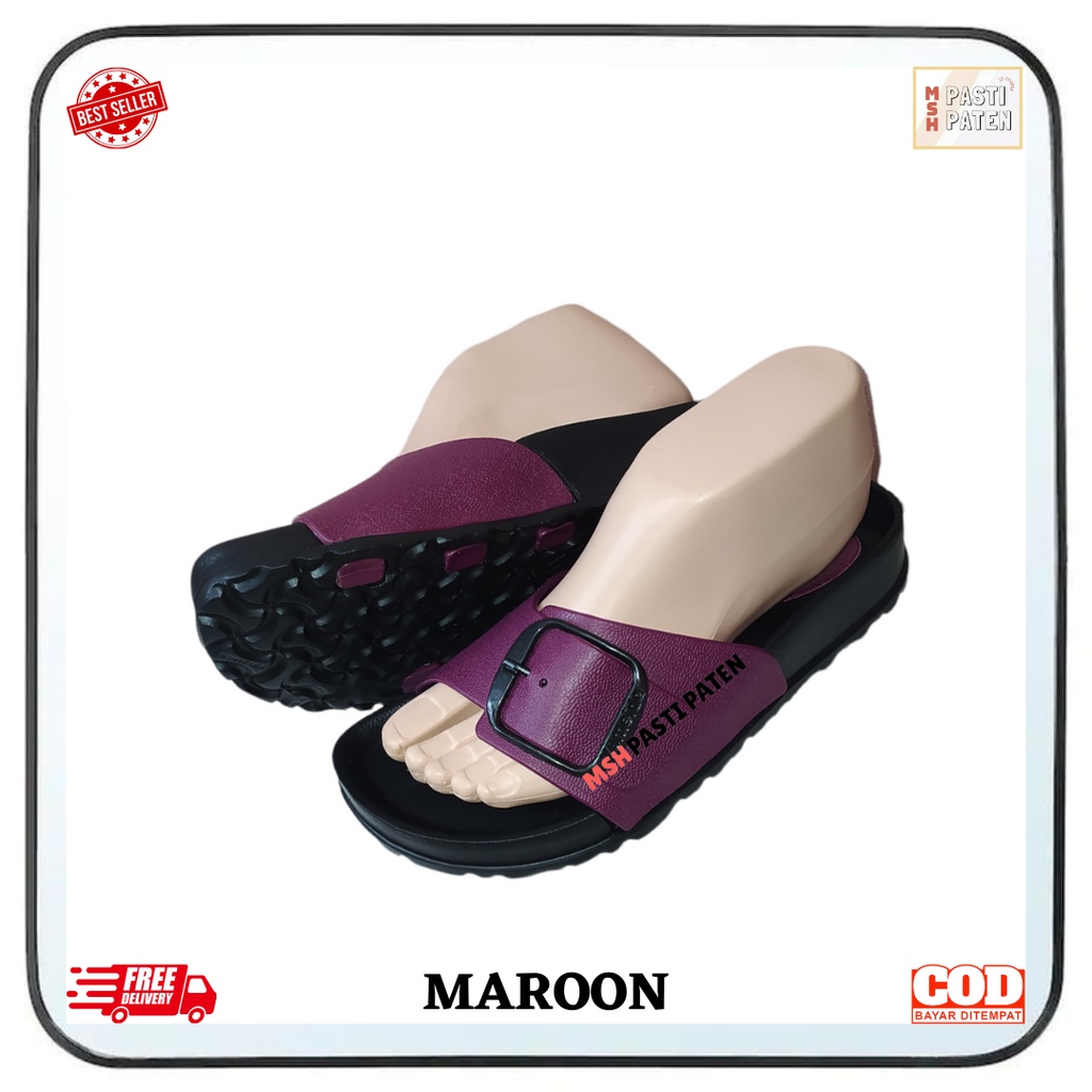 Best seller Sandal selop gesper tali 1 wanita ori yumeida ld 21081 l size 36-41 Sendal murah