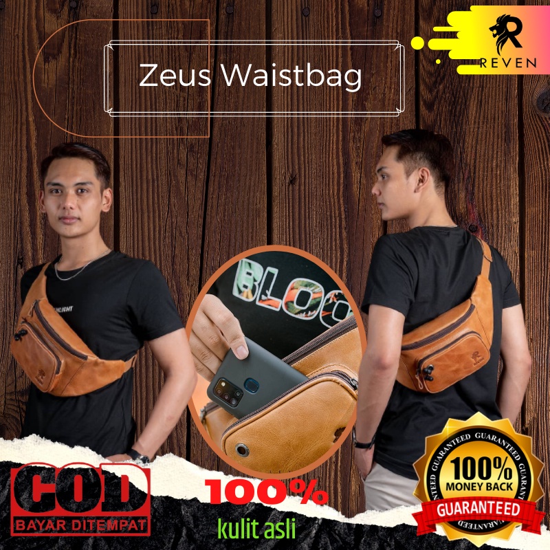 Tas Selempang Slempang Sandang Aesthetic Kulit Asli Pria Original