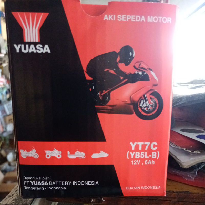 Jual AKI YUASA YT7C (YB5L-B) | Shopee Indonesia