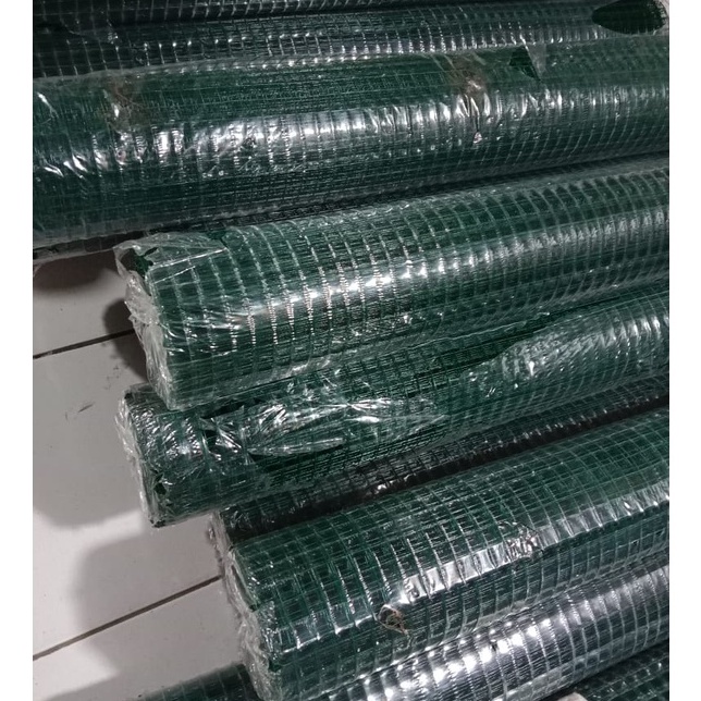 Kawat Loket PVC Kawat Hijau 1/2 inch Atau 1 Cm 1 Roll Isi 10 Meter Dan Eceran  Anti Karat / Kawat Ay