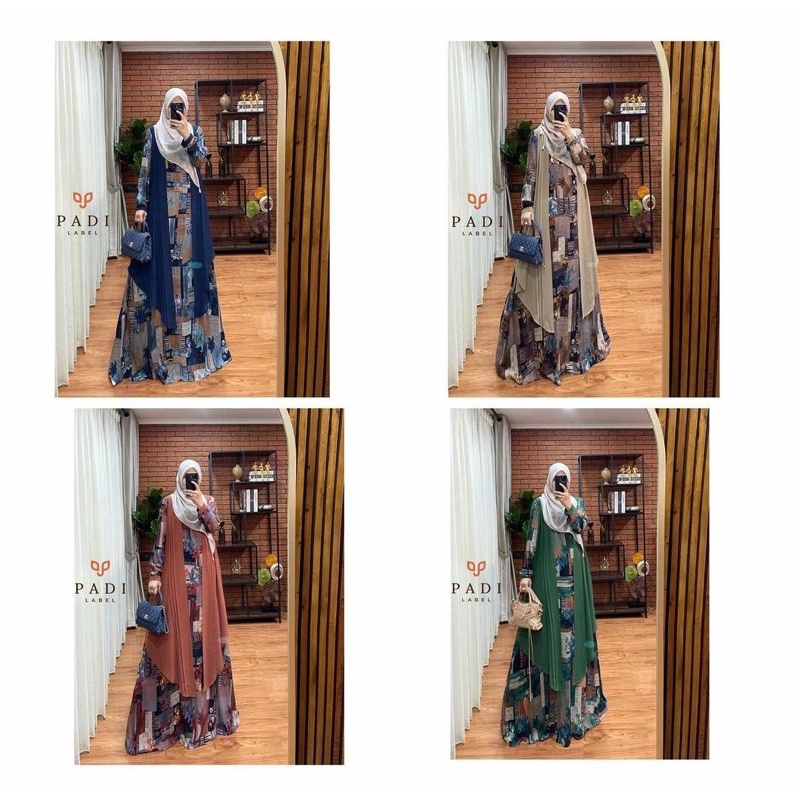 Terbaru Termurah Terlaris Gamis Malika Salma By Padi Label