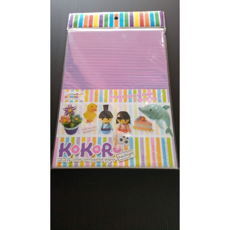 Kertas Kokoru / Kertas Prakarya A4 / Kertas Bergerigi / DIY / Kertas Kerajinan / Crafting Paper