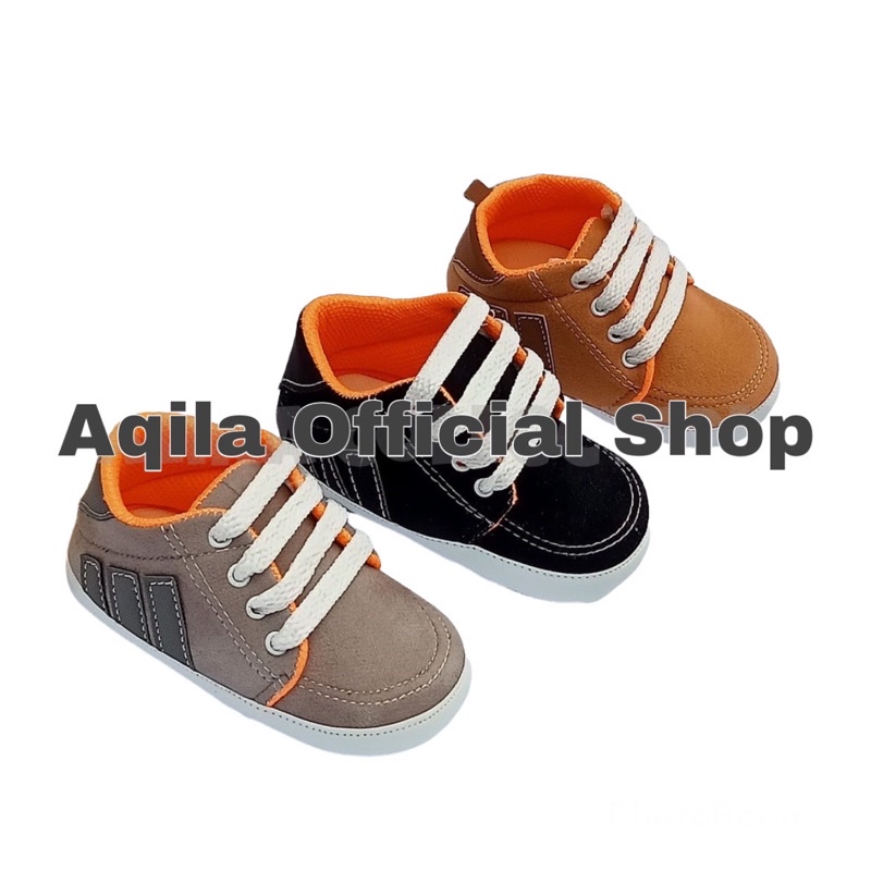 sepatu prewalker bayi anak laki laki 0 12 bulan Murah / Sepatu anak newborn anti slip - ADS