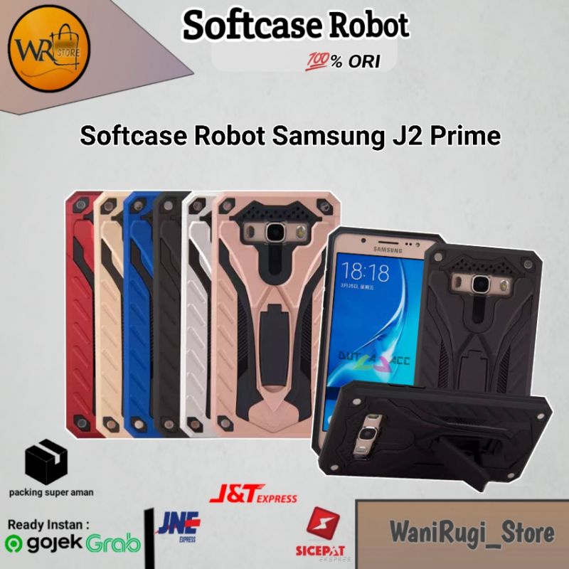 Casing Hardcase Samsung J2 Prime Robot With Standing