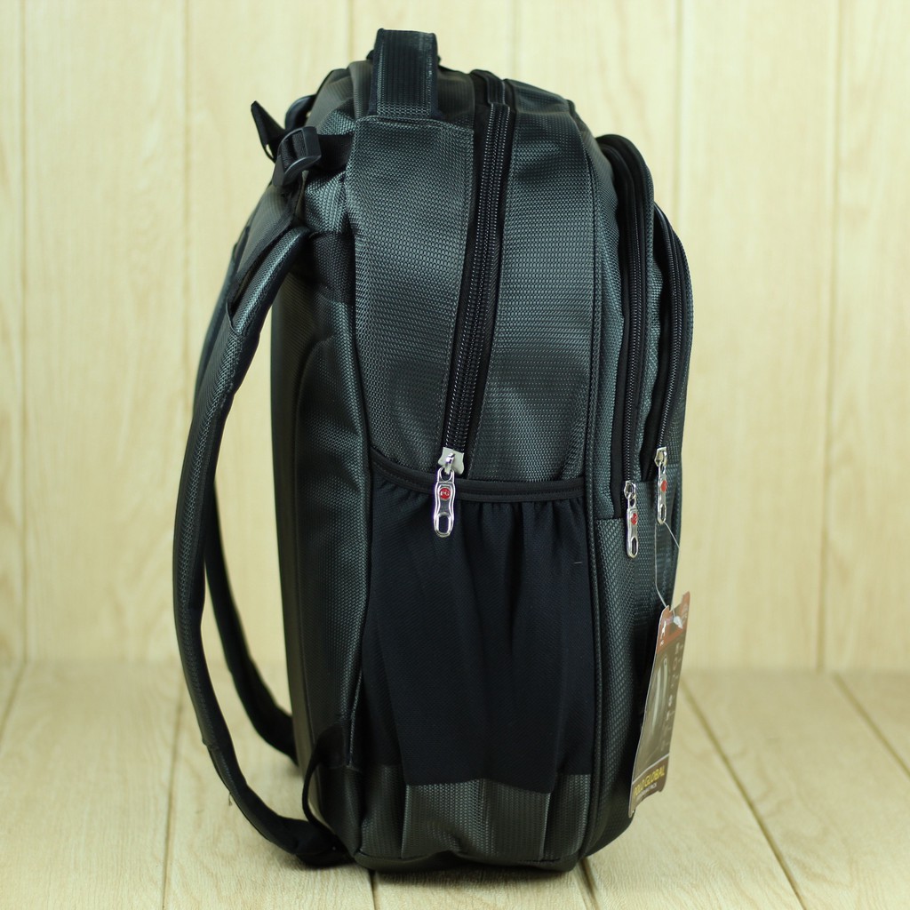 Tas Ransel Polo Global 9617 Abu Back Pack Pria Sekolah Kuliah Kerja