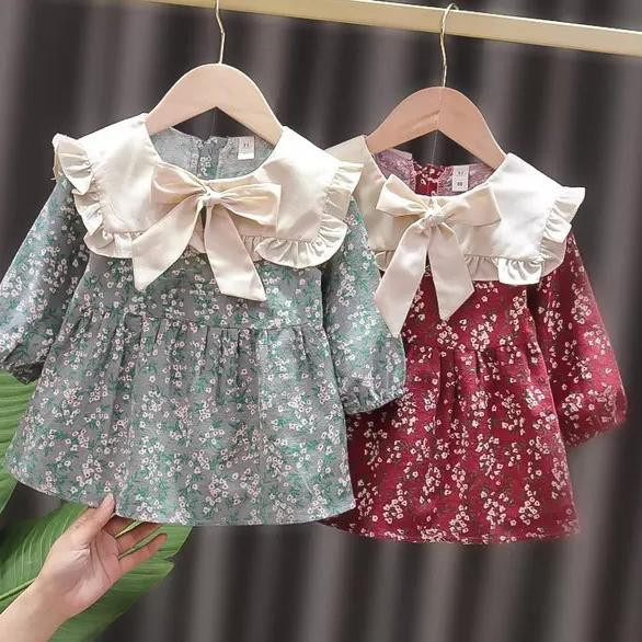 Zahra Dress Anak Perempuan Lulu Bahan Katun | Pakaian Anak Lucu Umur 1 - 6 Tahun