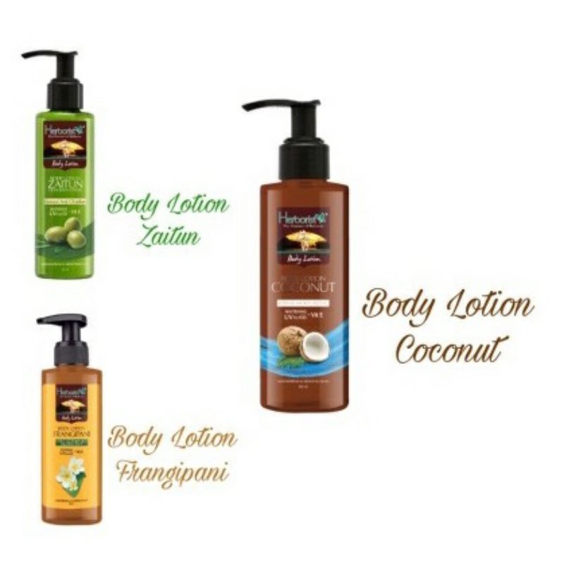 Herborist Body Lotion Zaitun | Coconut 145ml ~ ORIGINAL 100%