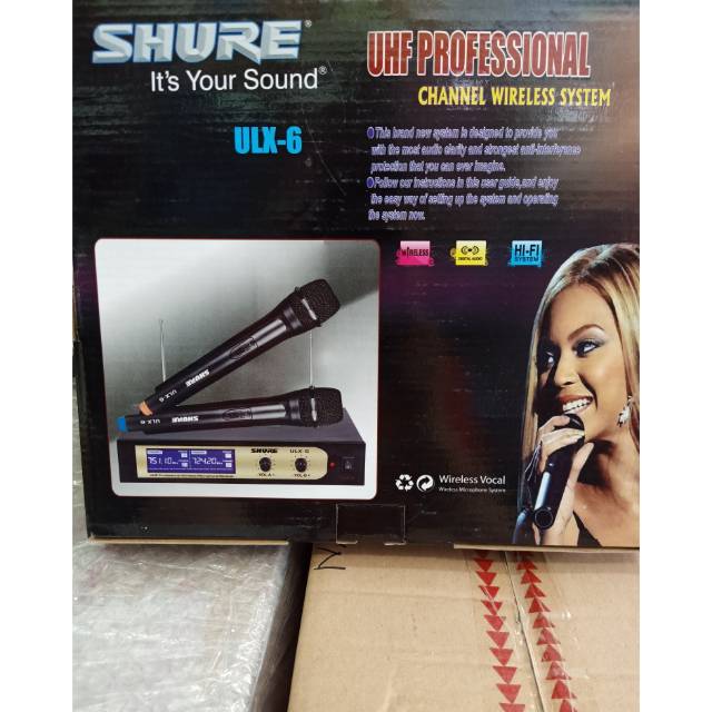 Mic double wireles shure ULX6