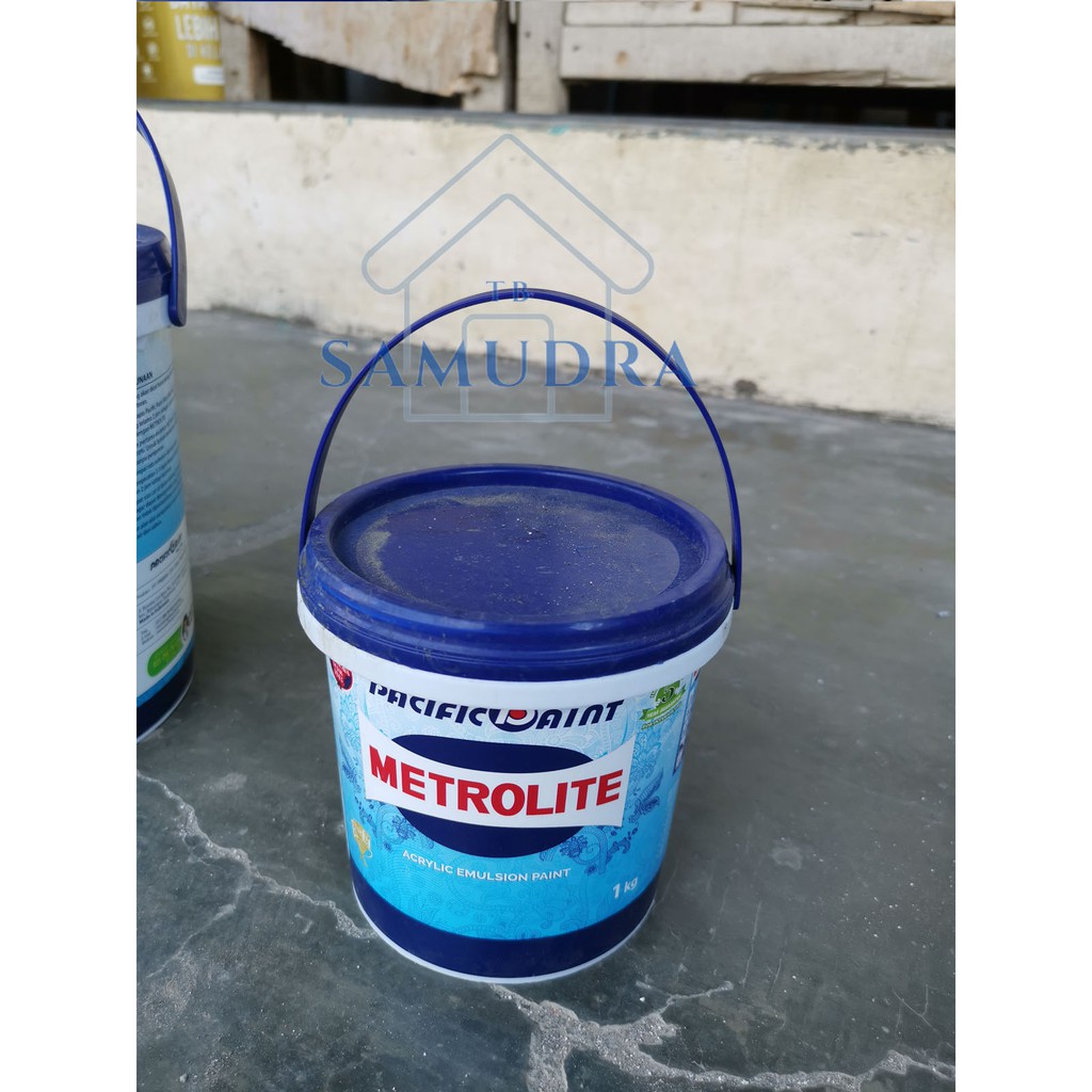 Jual Cat Tembok Metrolite PUTIH Kaleng Cat Plafon Gipsum Triplex 1Kg