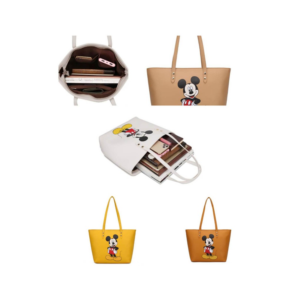 TAS TOTE WANITA SIMPLE KARAKTER MICKEY MOUSE THE TRUE ORIGIN4L #119