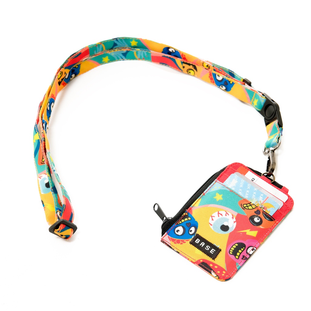 Gantugan ID Card Holder Name Tag Lanyard Dompet Kartu Multifungsi Pria Wanita - IDCS22