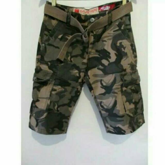 Celana Loreng Import Pendek Cargo Elite Army Original 100%